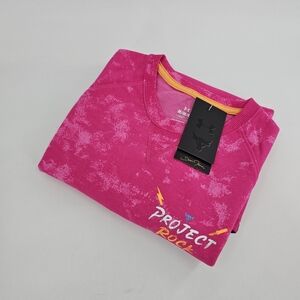 Under Armour UA Project Rock Q2 Terry AOP Crew T-shirt Men's Top